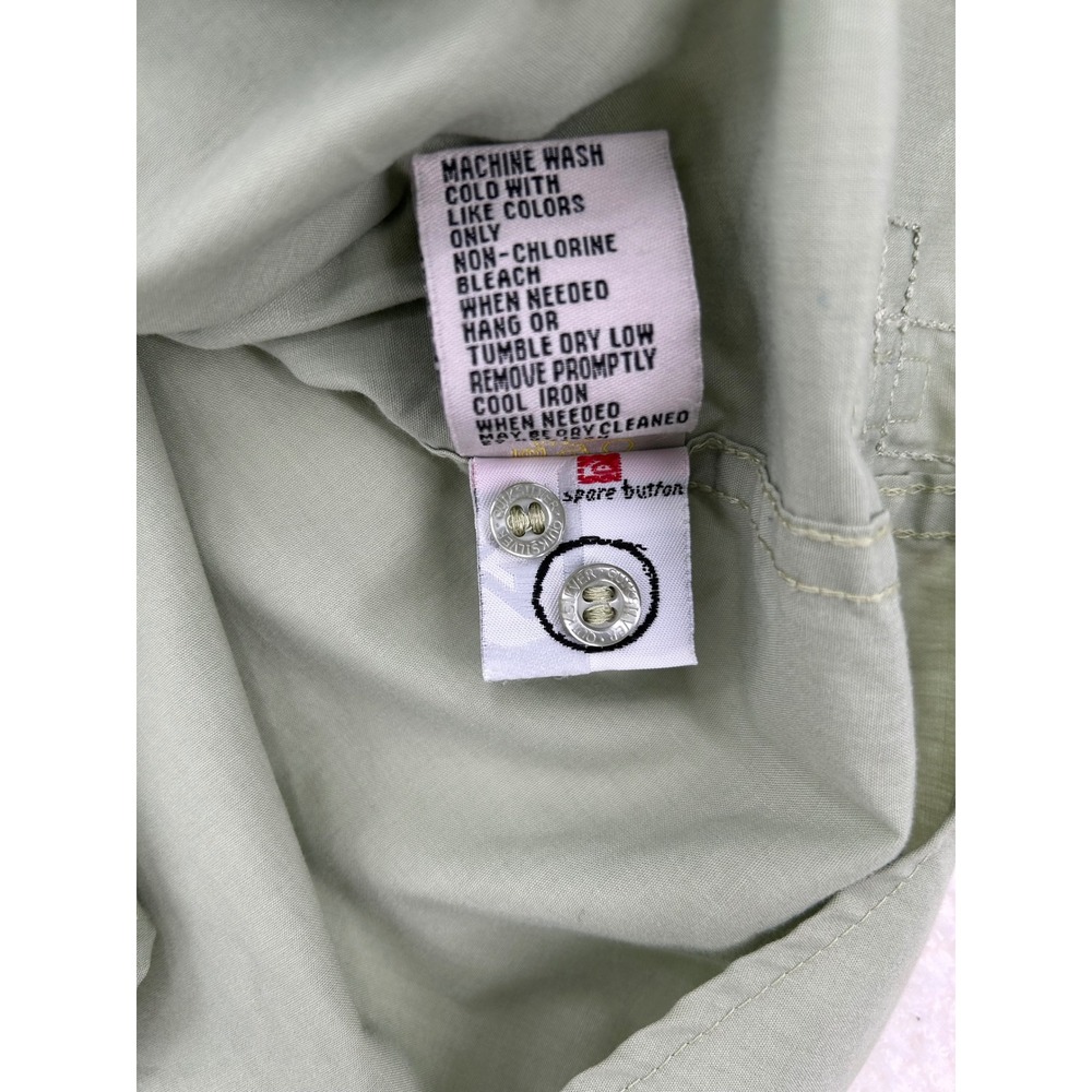 Quiksilver Mens Slim Fit Sage Green Long Sleeve Button Down Shirt XXL B109898 - Picture 12 of 12